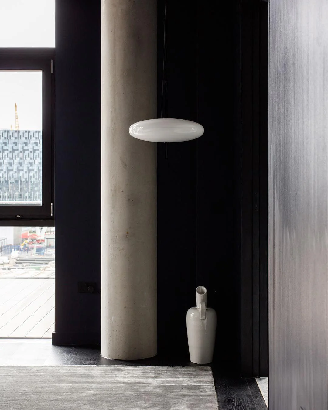 Lustra Pendant Lamp Joined Black-Painted for Living Room - Image 58