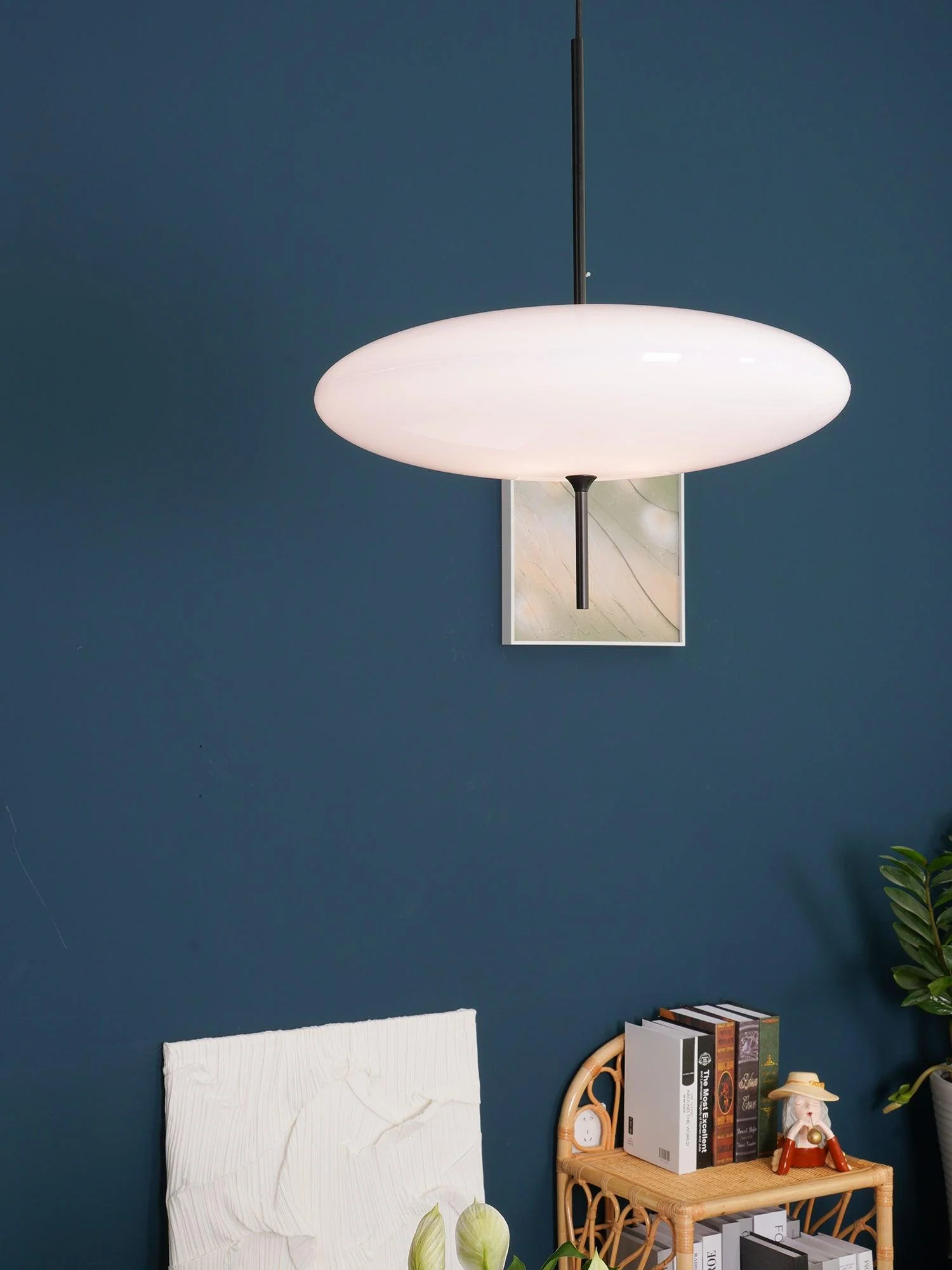 Lustra Pendant Lamp Joined Black-Painted for Living Room - Image 61