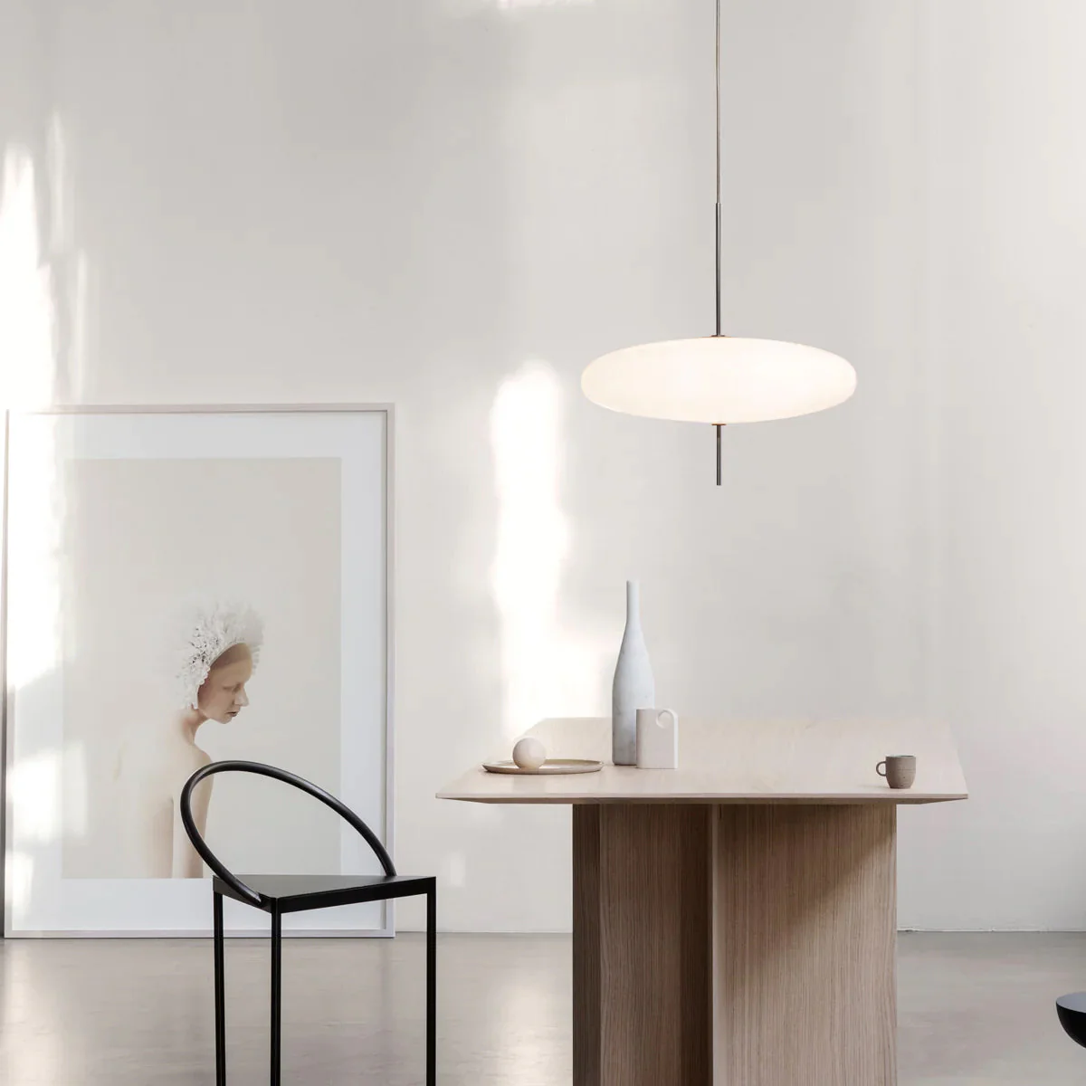 Lustra Pendant Lamp Joined Black-Painted for Living Room - Image 74
