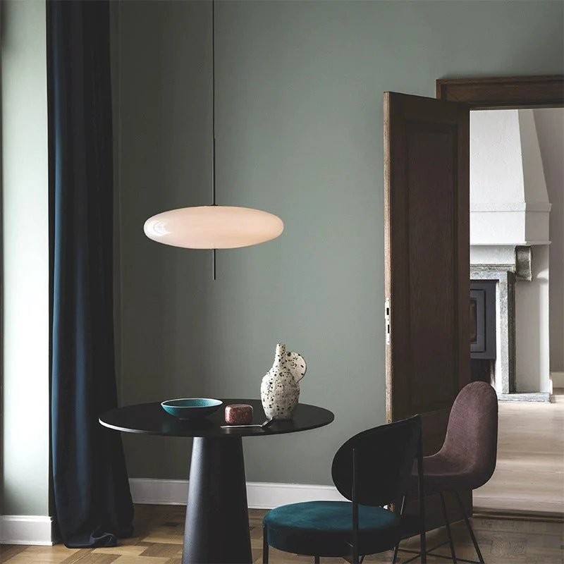 Lustra Pendant Lamp Joined Black-Painted for Living Room - Image 77