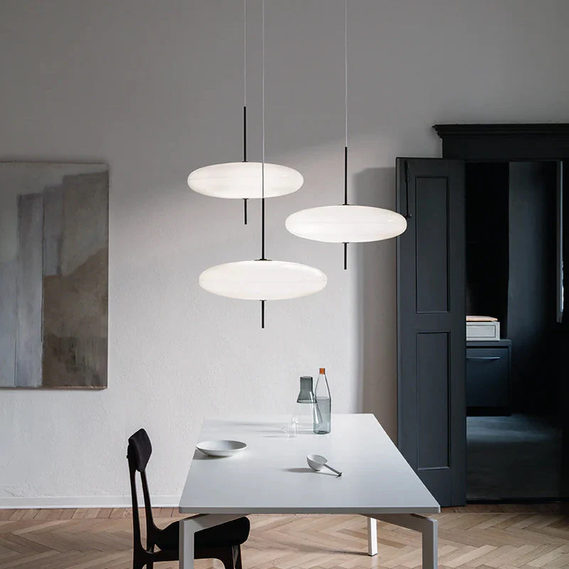Lustra Pendant Lamp Joined Black-Painted for Living Room - Image 81