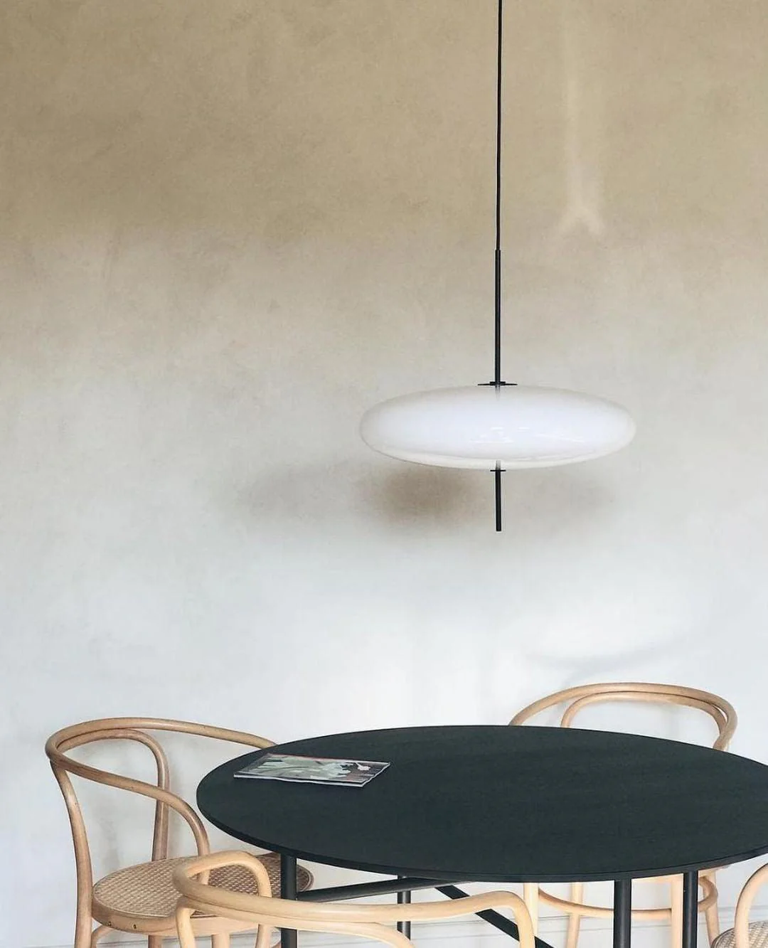 Lustra Pendant Lamp Joined Black-Painted for Living Room - Image 93