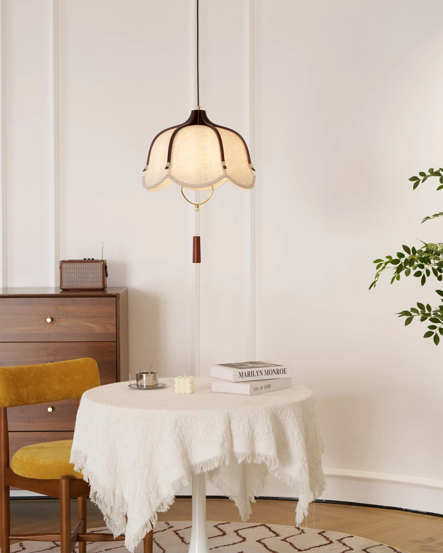 Lustra Pendant Lamp Lantern Modern Fabric - Image 15