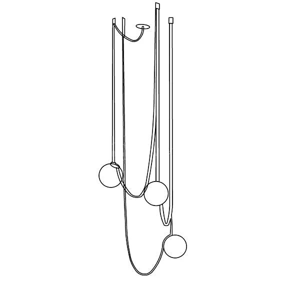 Lustra Pendant Lamp Leather Belt Glass - Image 14