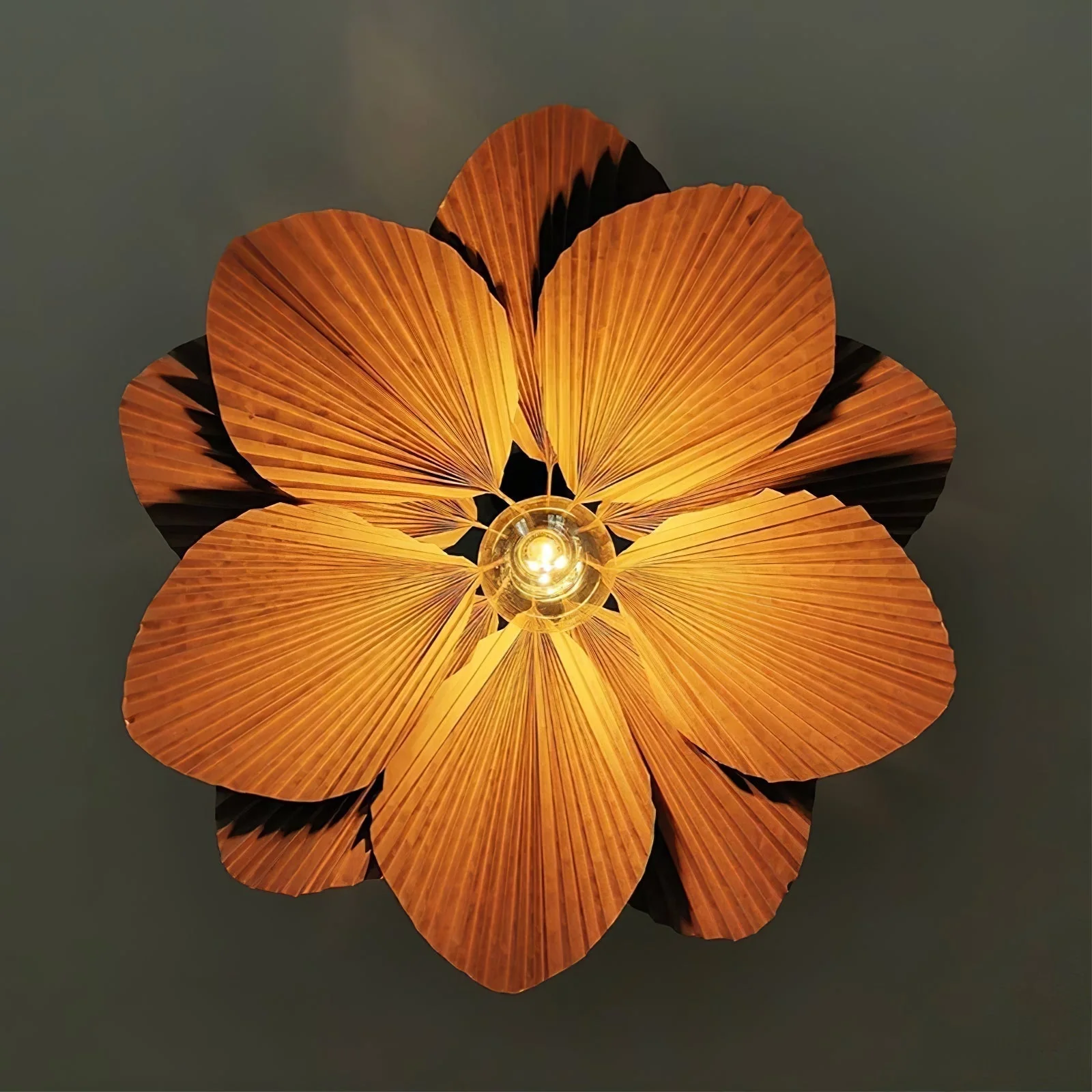 Lustra Pendant Lamp Lotus Leaf Folded Paper Floral - Image 11