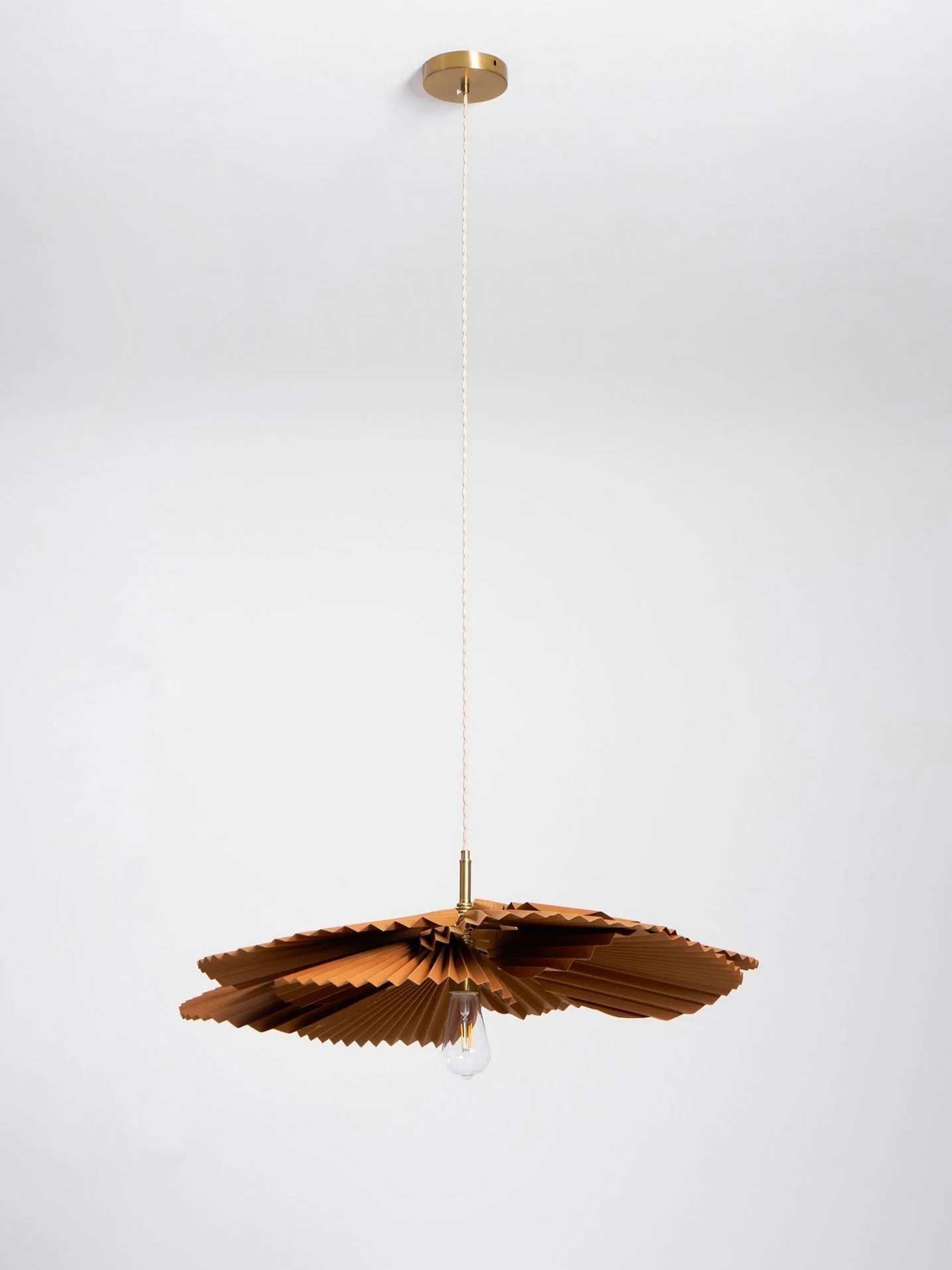 Lustra Pendant Lamp Lotus Leaf Folded Paper Floral - Image 19