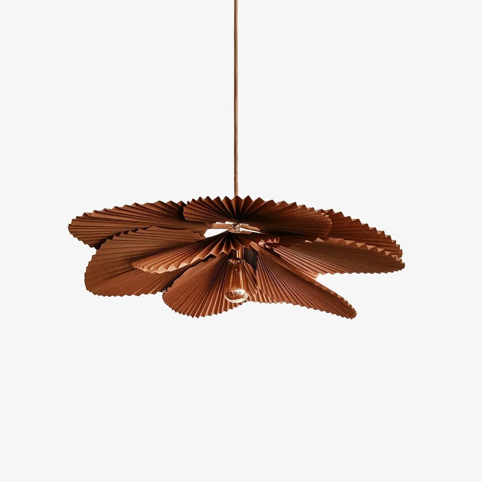 Lustra Pendant Lamp Lotus Leaf Folded Paper Floral - Image 20