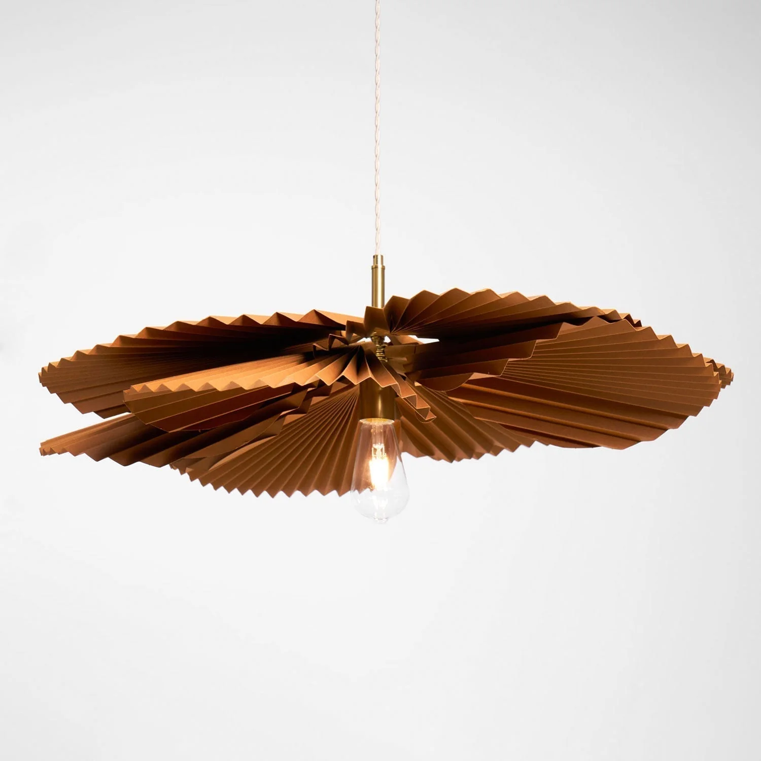 Lustra Pendant Lamp Lotus Leaf Folded Paper Floral - Image 21