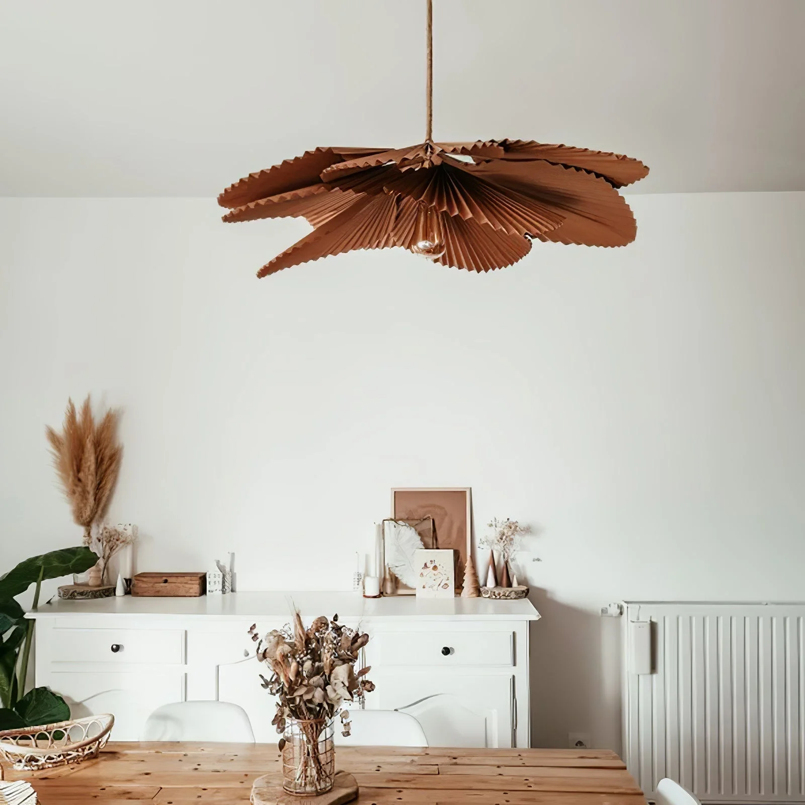 Lustra Pendant Lamp Lotus Leaf Folded Paper Floral - Image 32