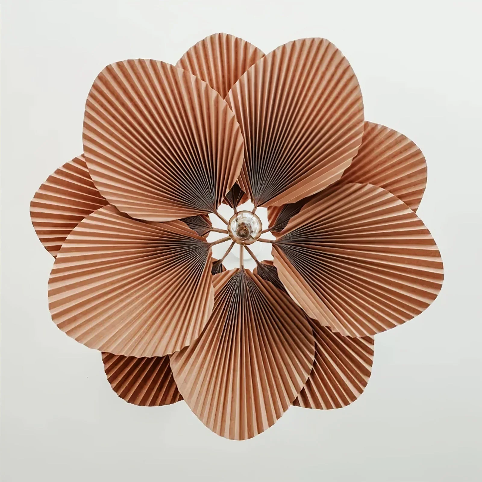 Lustra Pendant Lamp Lotus Leaf Folded Paper Floral - Image 8