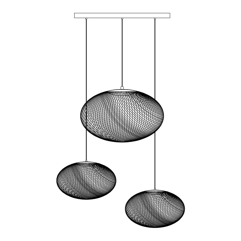 Lustra Pendant Lamp lic Mesh Black - Image 32