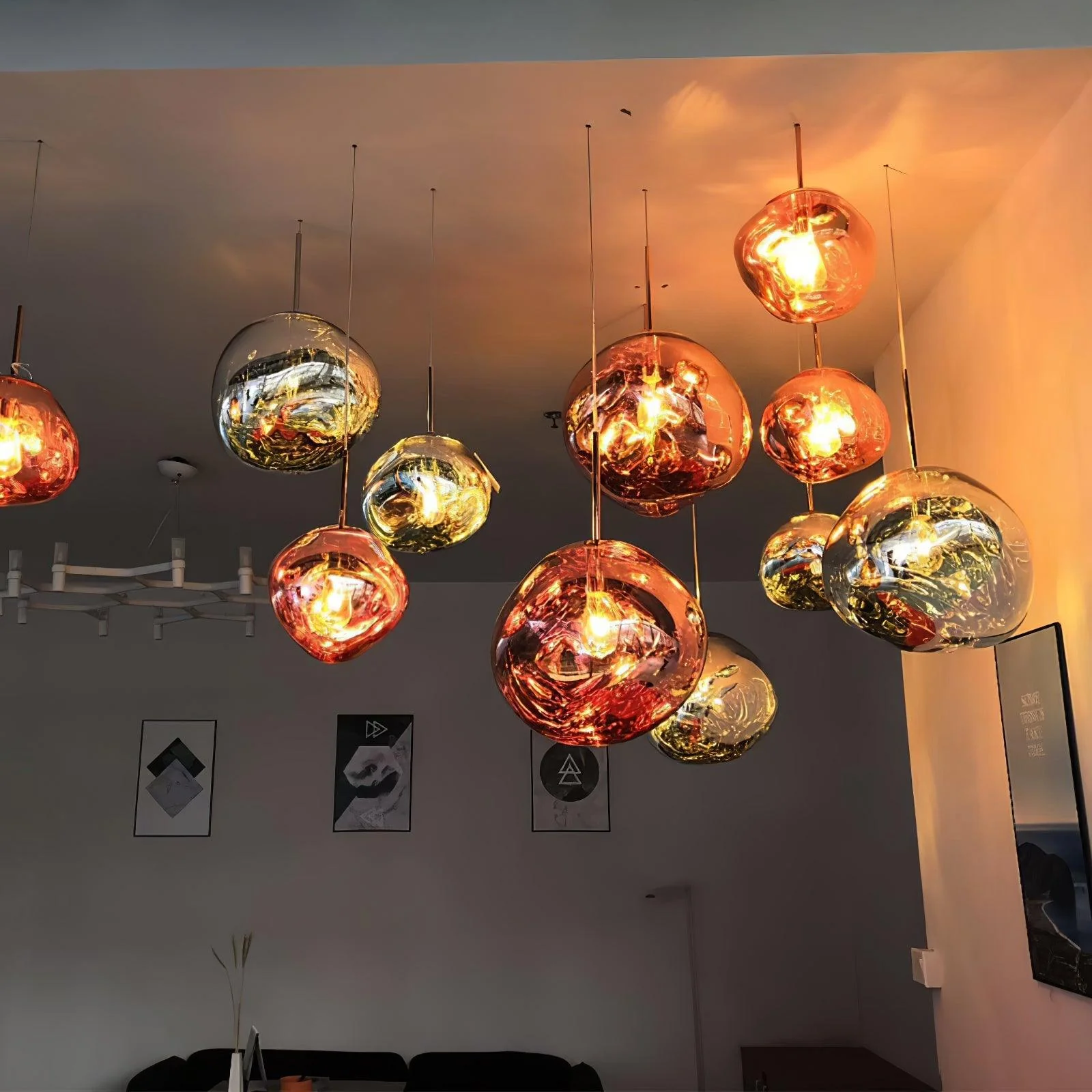 Lustra Pendant Lamp Modern Lava Acrylic - Image 112