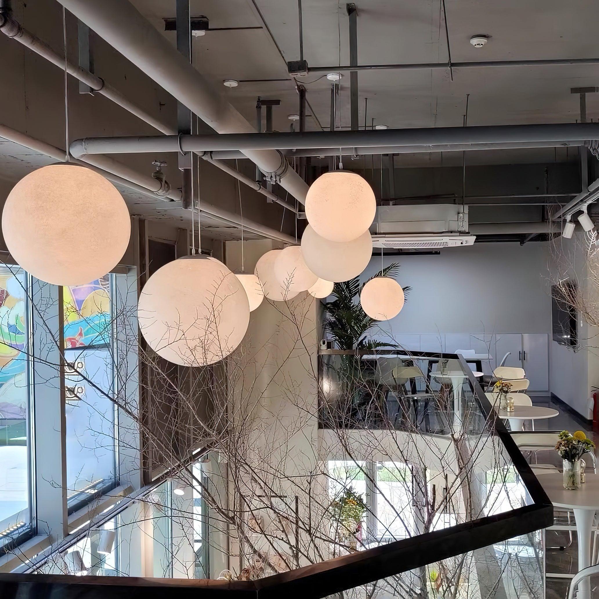Lustra Pendant Lamp Moon Shaped for Living Room - Image 13
