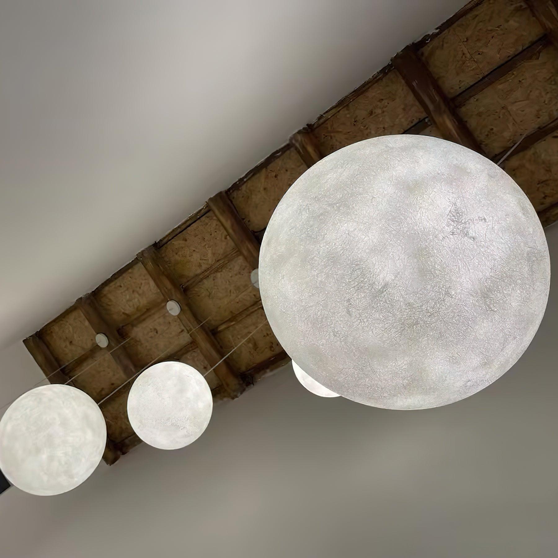Lustra Pendant Lamp Moon Shaped for Living Room - Image 19