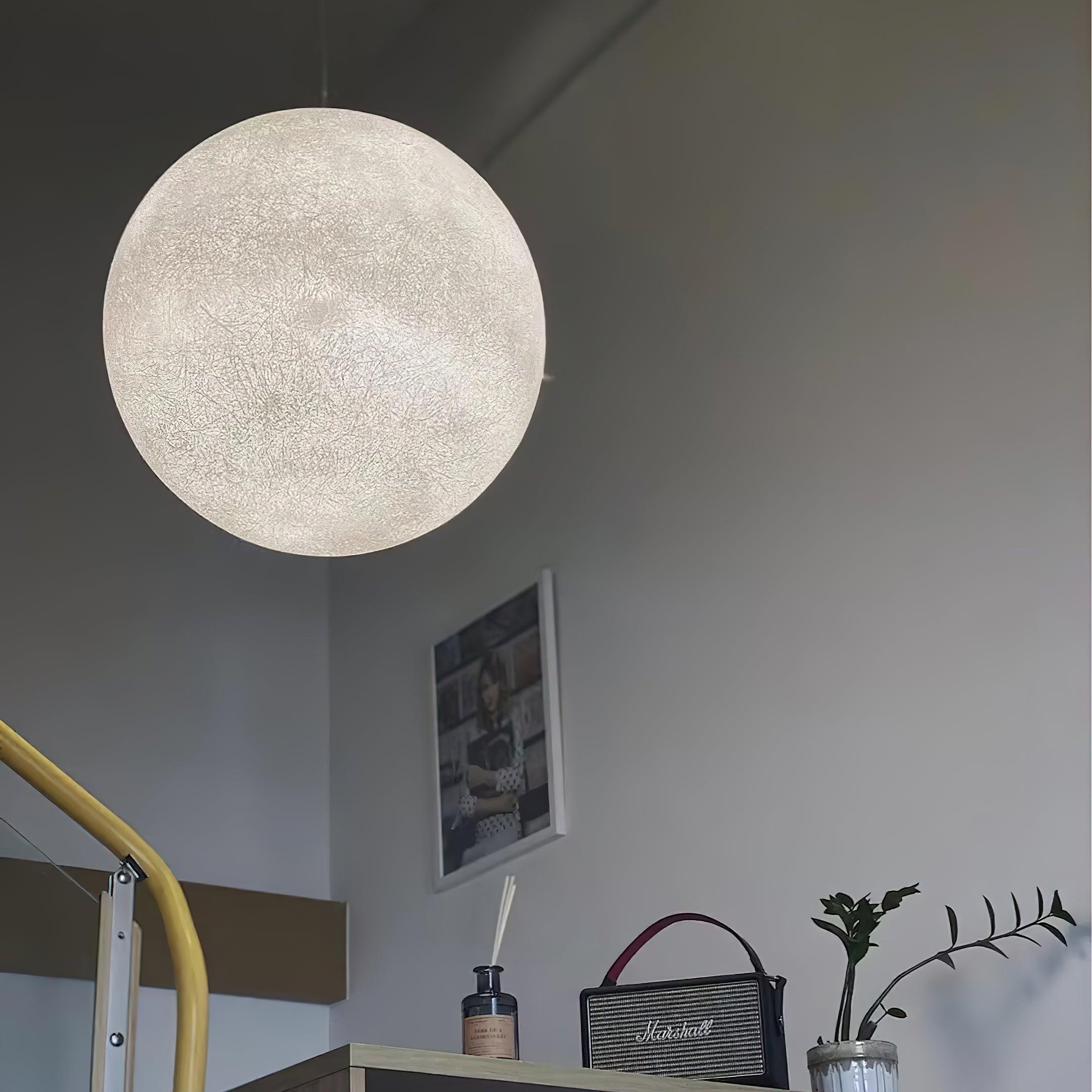 Lustra Pendant Lamp Moon Shaped for Living Room - Image 37
