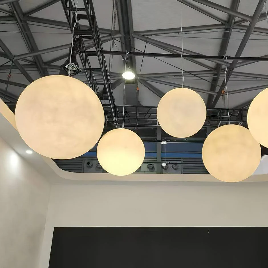 Lustra Pendant Lamp Moon Shaped for Living Room - Image 39