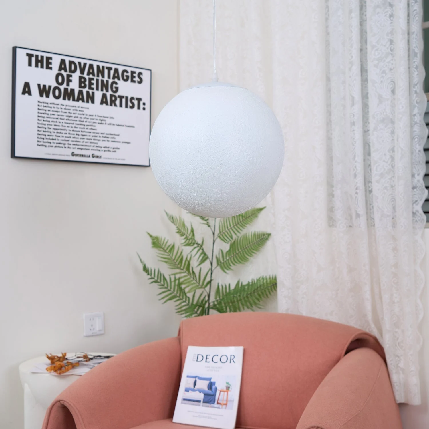 Lustra Pendant Lamp Moon Shaped for Living Room - Image 51