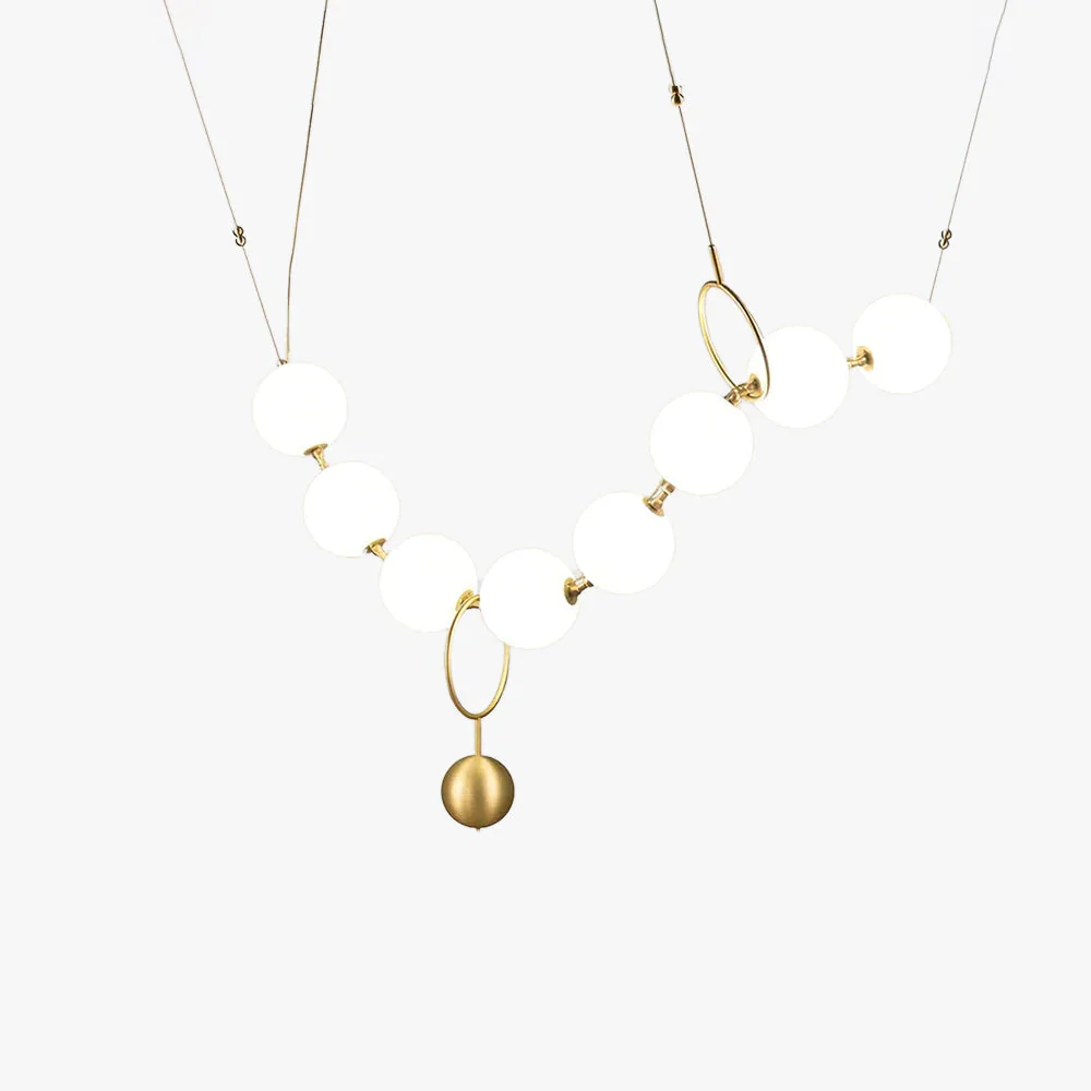 Lustra Pendant Lamp Necklace Glass