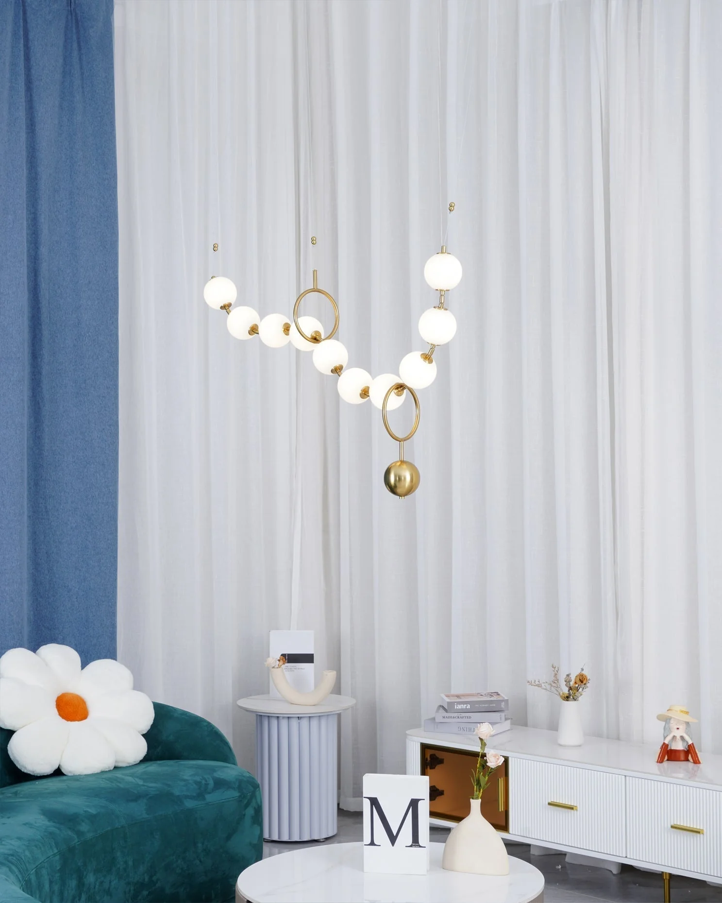 Lustra Pendant Lamp Necklace Glass - Image 12