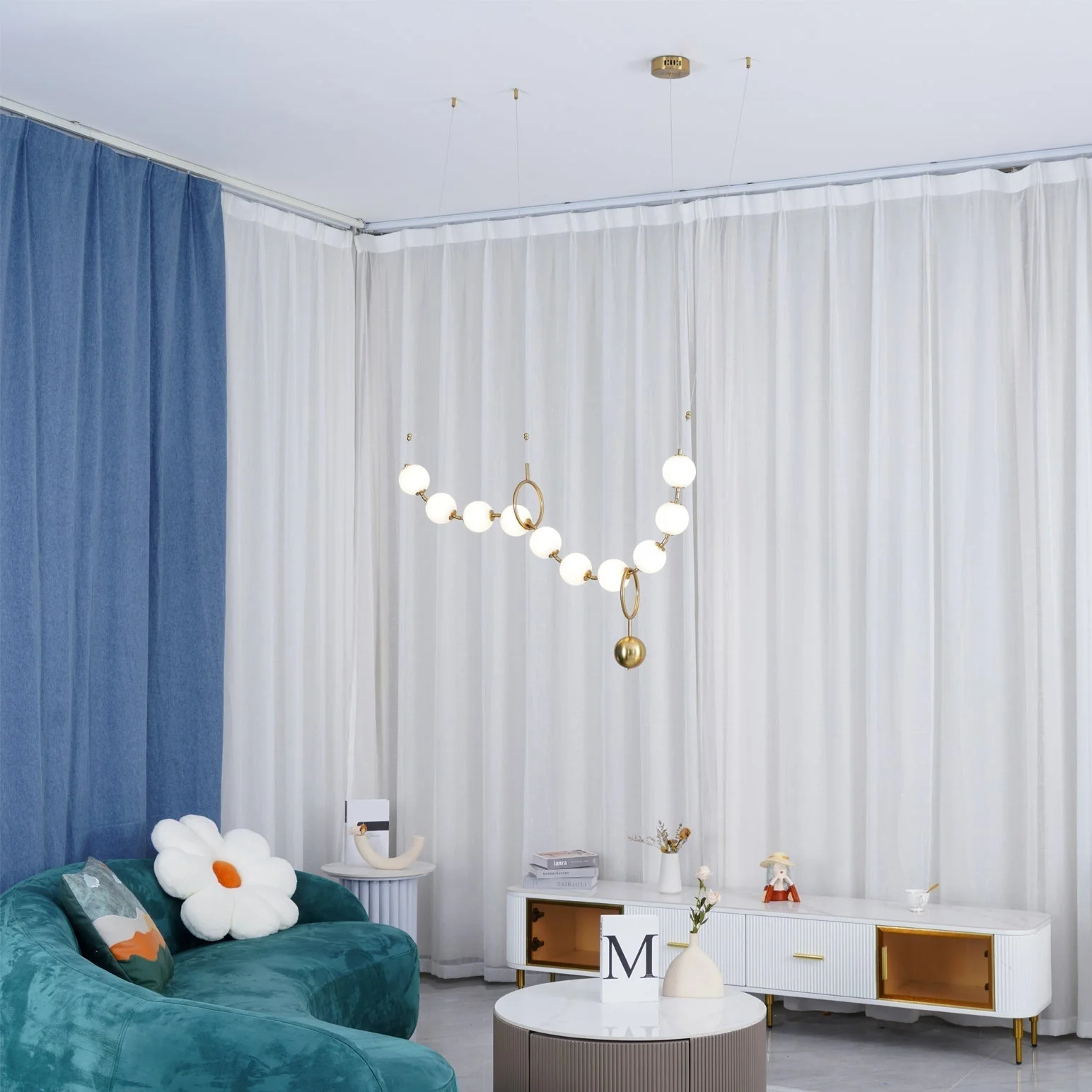 Lustra Pendant Lamp Necklace Glass - Image 14