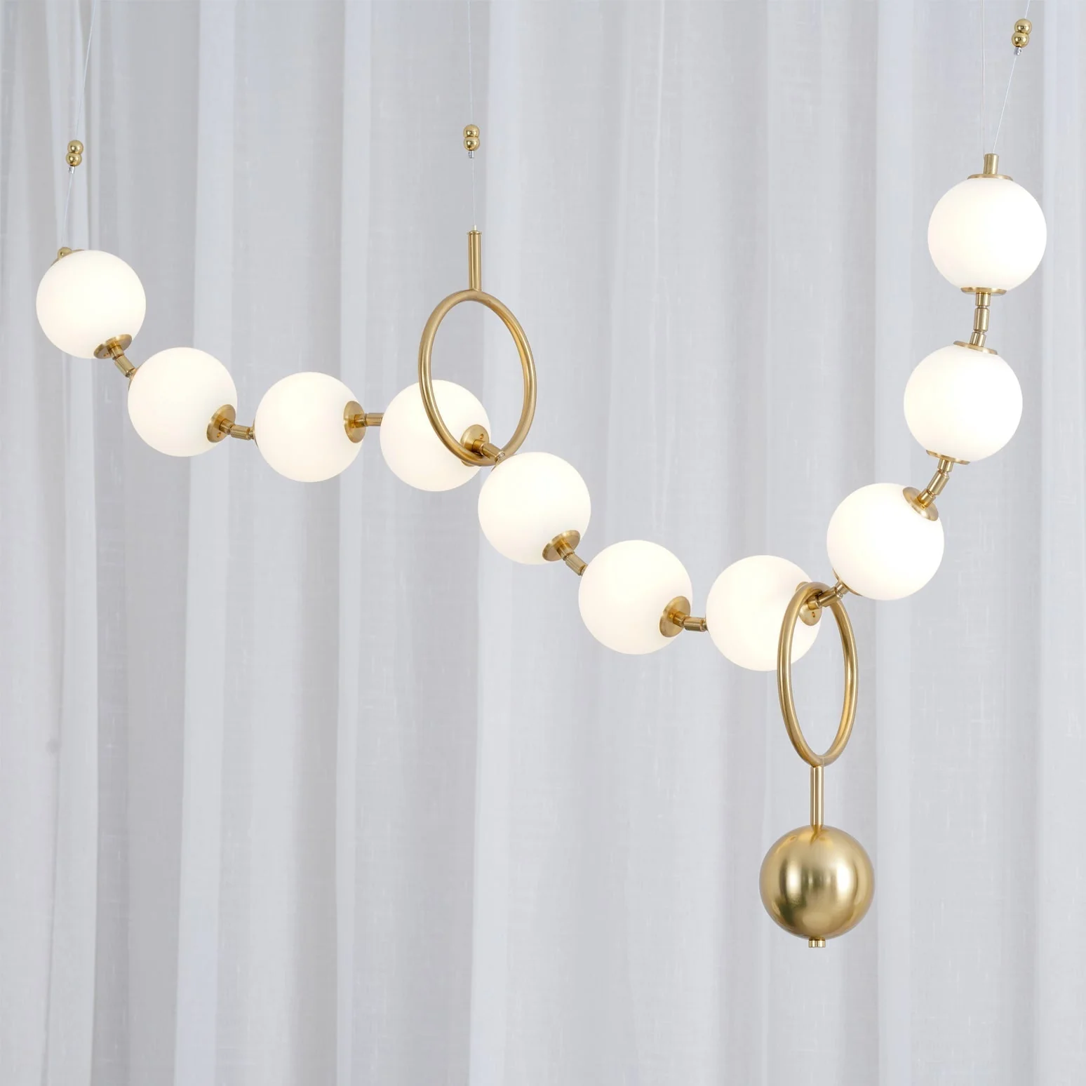 Lustra Pendant Lamp Necklace Glass - Image 15