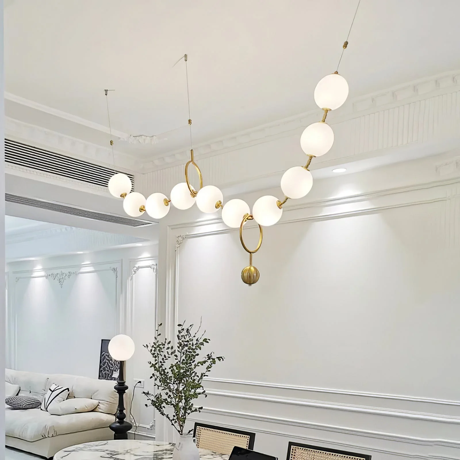 Lustra Pendant Lamp Necklace Glass - Image 16