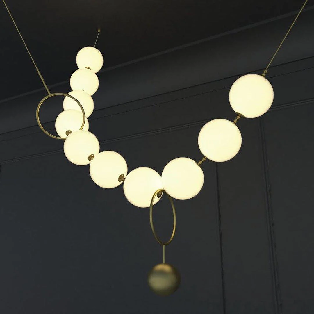 Lustra Pendant Lamp Necklace Glass - Image 29
