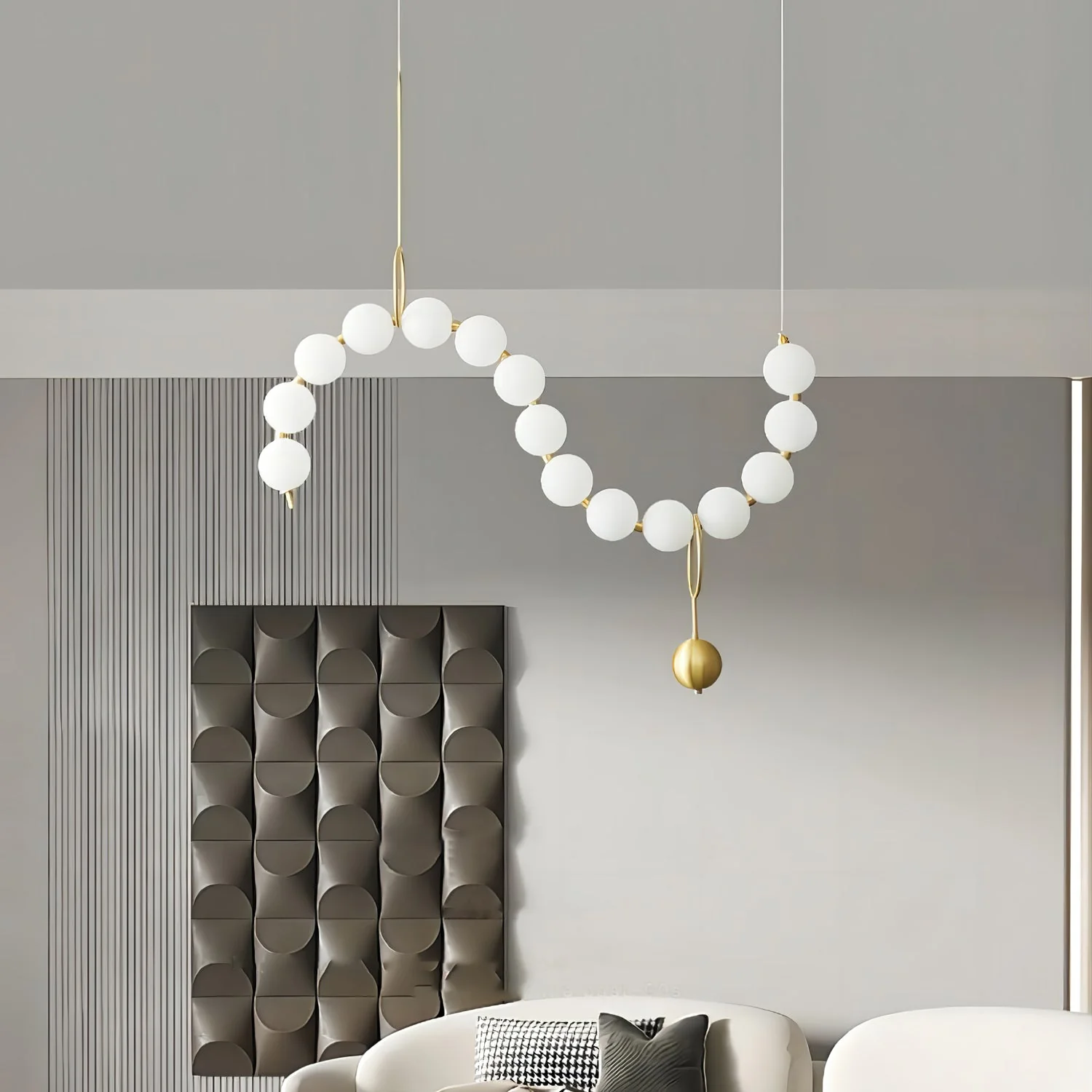 Lustra Pendant Lamp Necklace Glass - Image 34