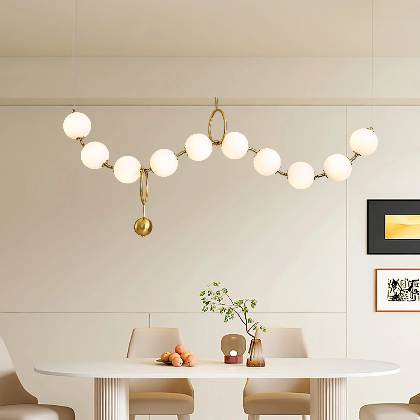 Lustra Pendant Lamp Necklace Glass - Image 4