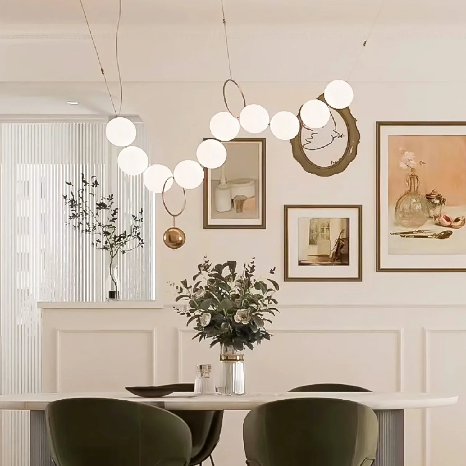 Lustra Pendant Lamp Necklace Glass - Image 40