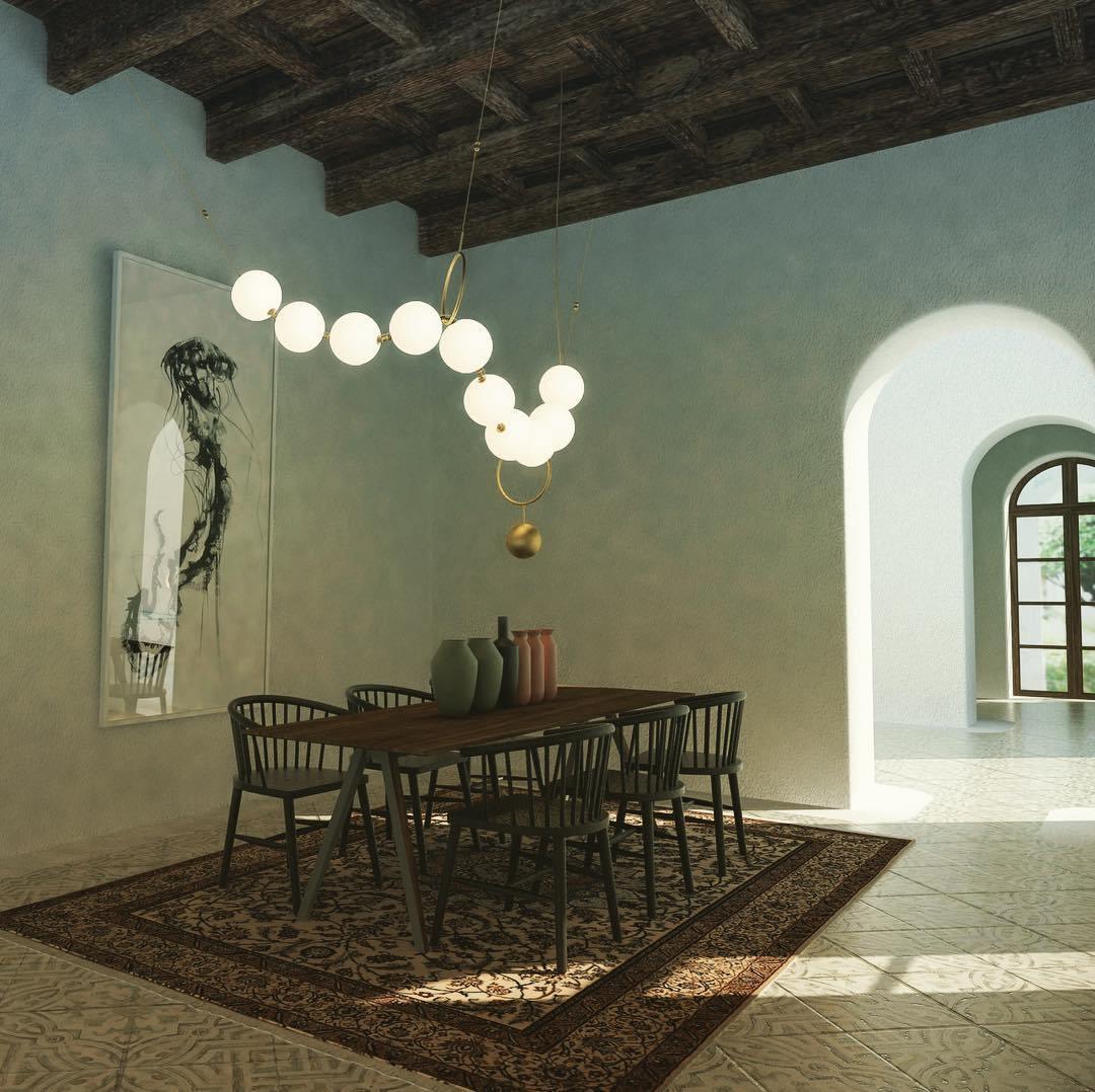 Lustra Pendant Lamp Necklace Glass - Image 41