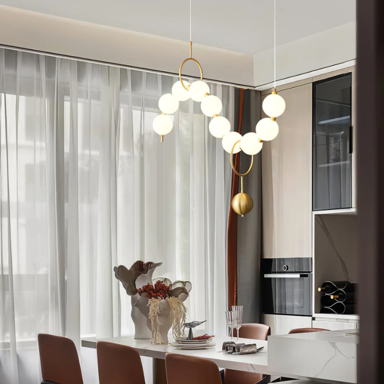 Lustra Pendant Lamp Necklace Glass - Image 45
