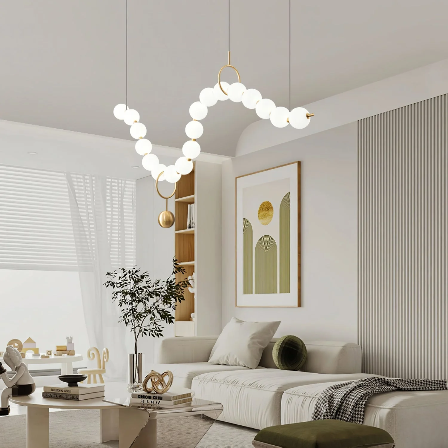 Lustra Pendant Lamp Necklace Glass - Image 5