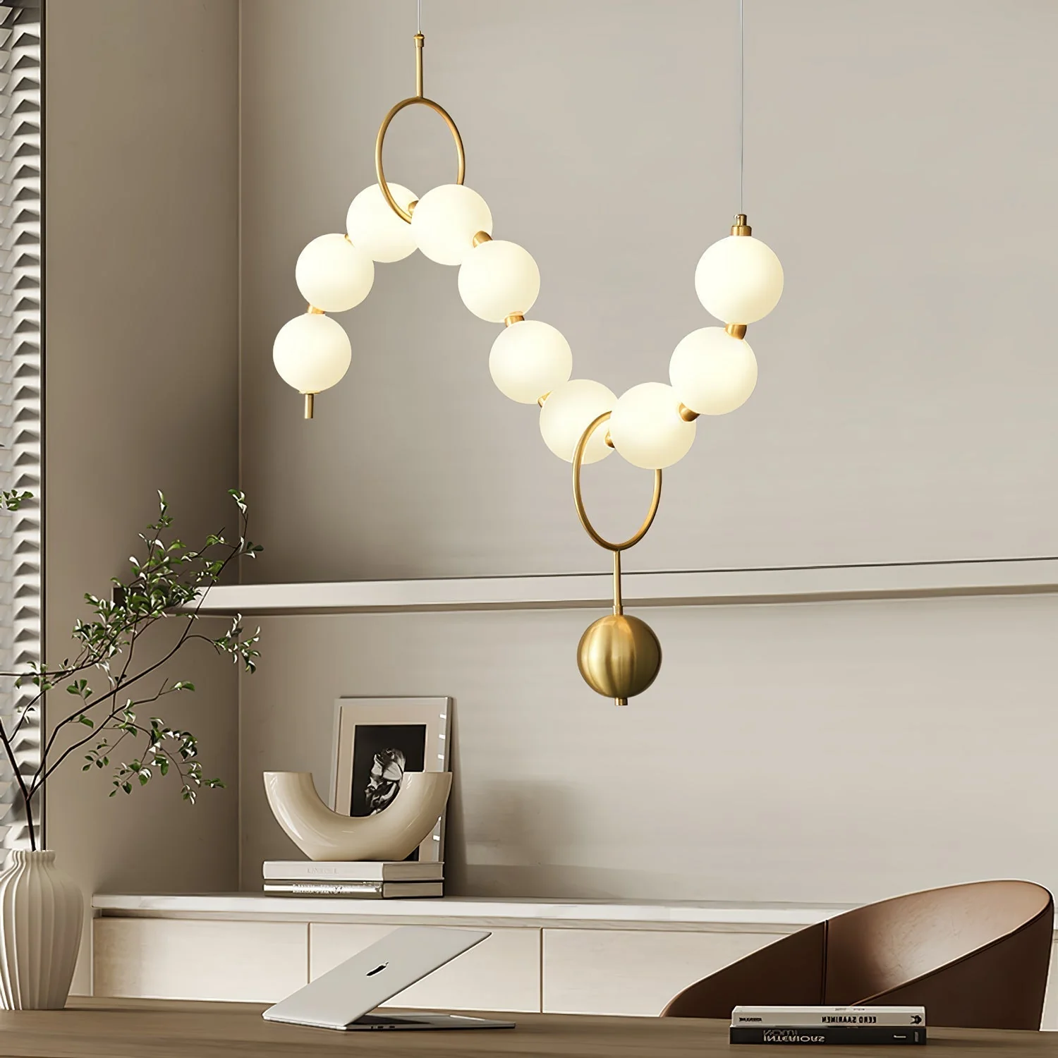 Lustra Pendant Lamp Necklace Glass - Image 52