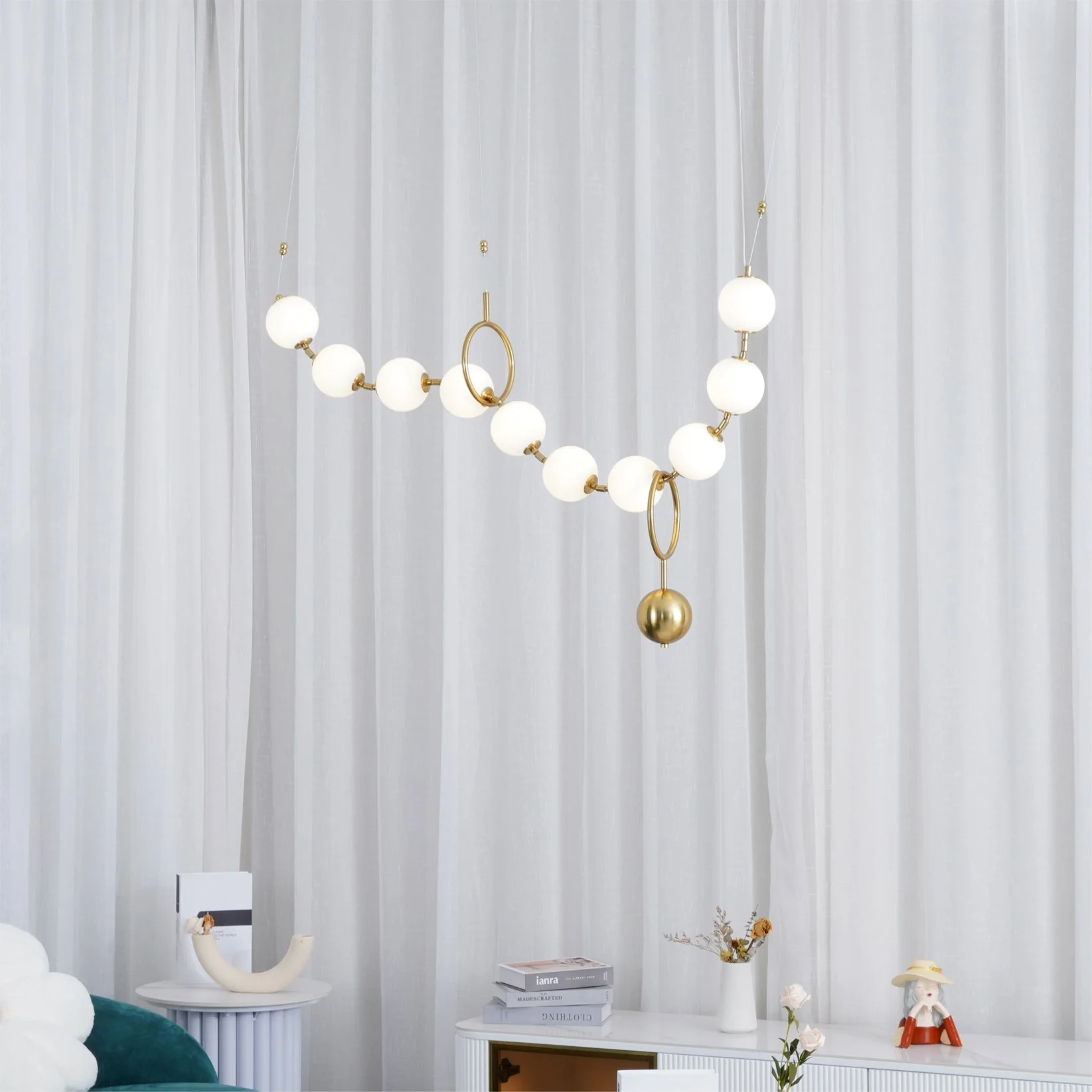 Lustra Pendant Lamp Necklace Glass - Image 64