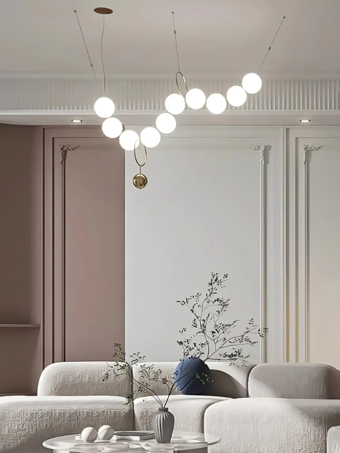 Lustra Pendant Lamp Necklace Glass - Image 66
