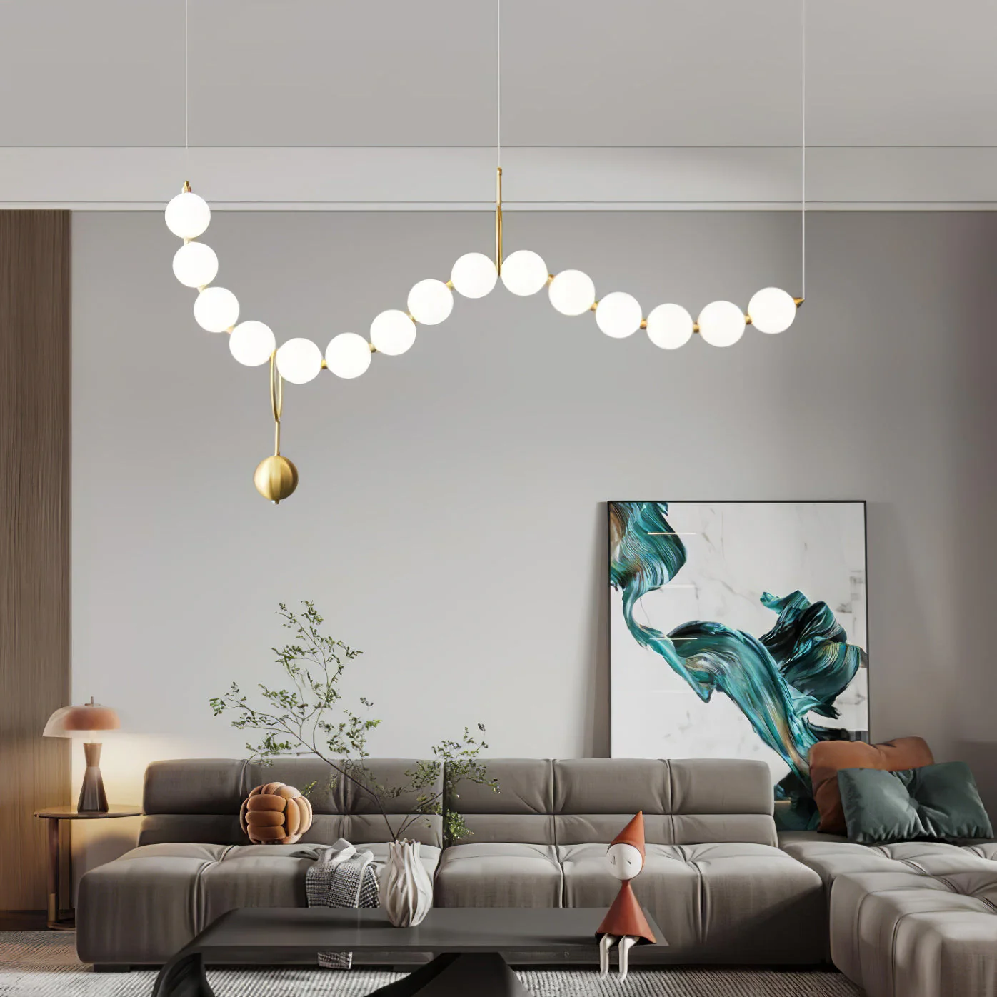 Lustra Pendant Lamp Necklace Glass - Image 67