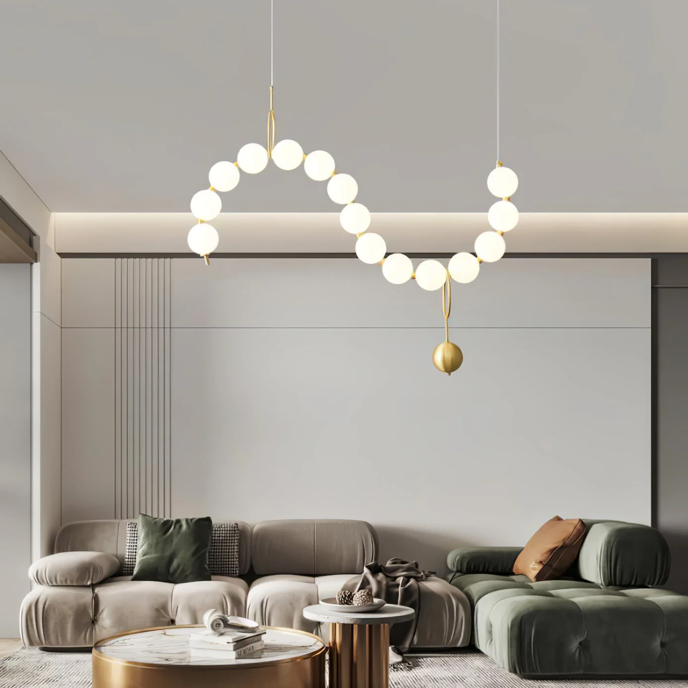 Lustra Pendant Lamp Necklace Glass - Image 68