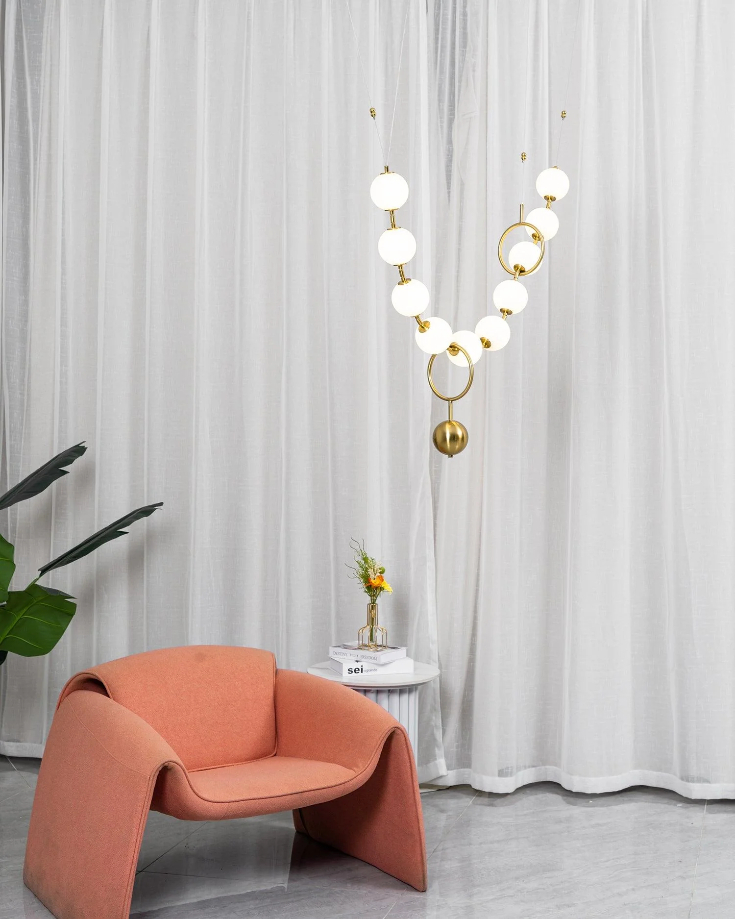 Lustra Pendant Lamp Necklace Glass - Image 76