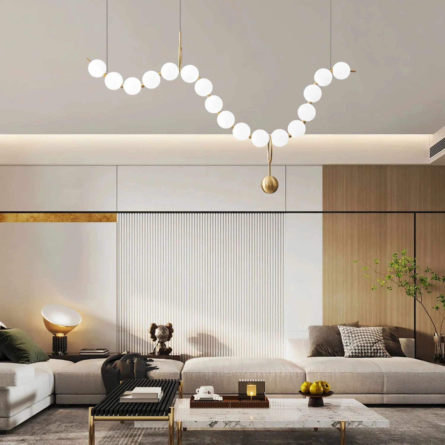 Lustra Pendant Lamp Necklace Glass - Image 78