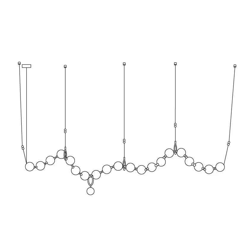 Lustra Pendant Lamp Necklace Glass - Image 86