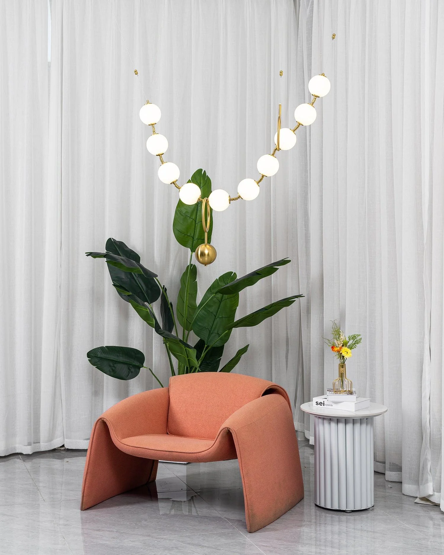 Lustra Pendant Lamp Necklace Glass - Image 87