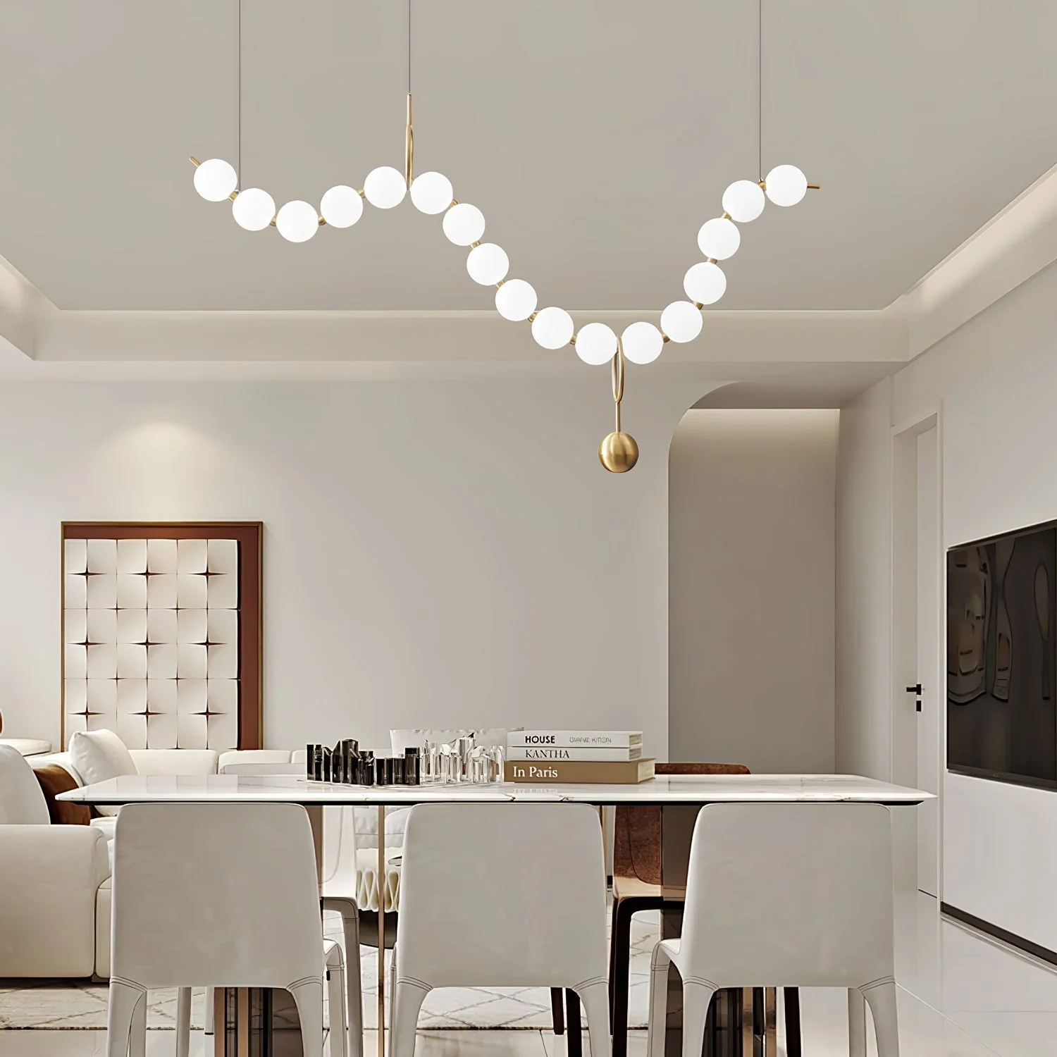 Lustra Pendant Lamp Necklace Glass - Image 88