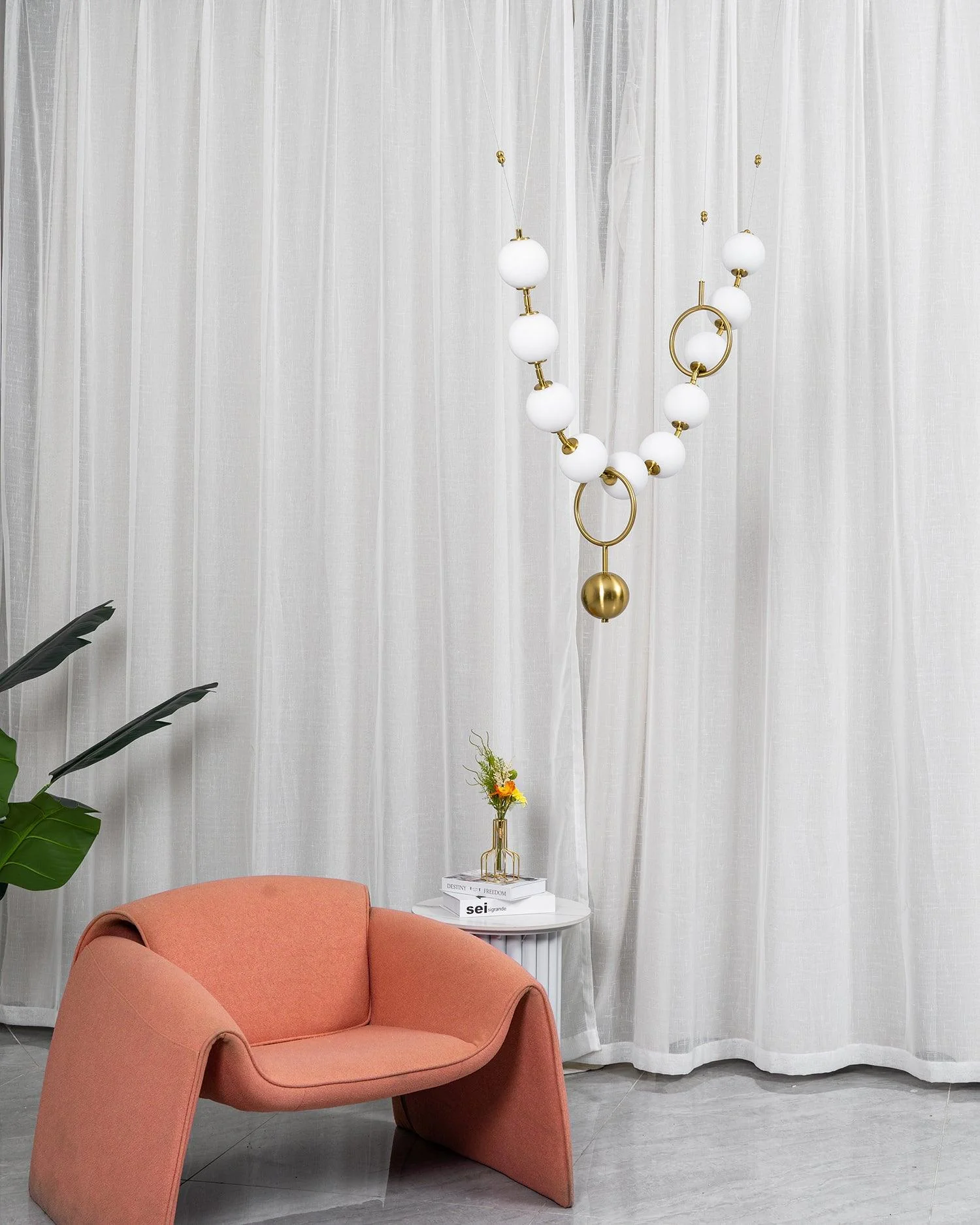 Lustra Pendant Lamp Necklace Glass - Image 9