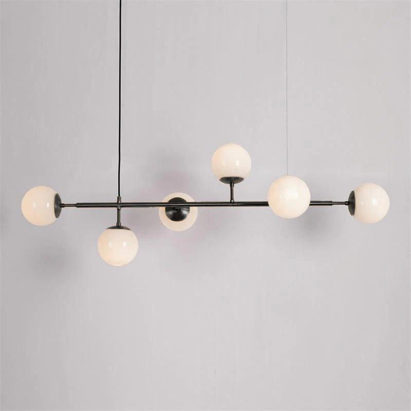 Lustra Pendant Lamp Orb Brass Glass for Living Room - Image 81