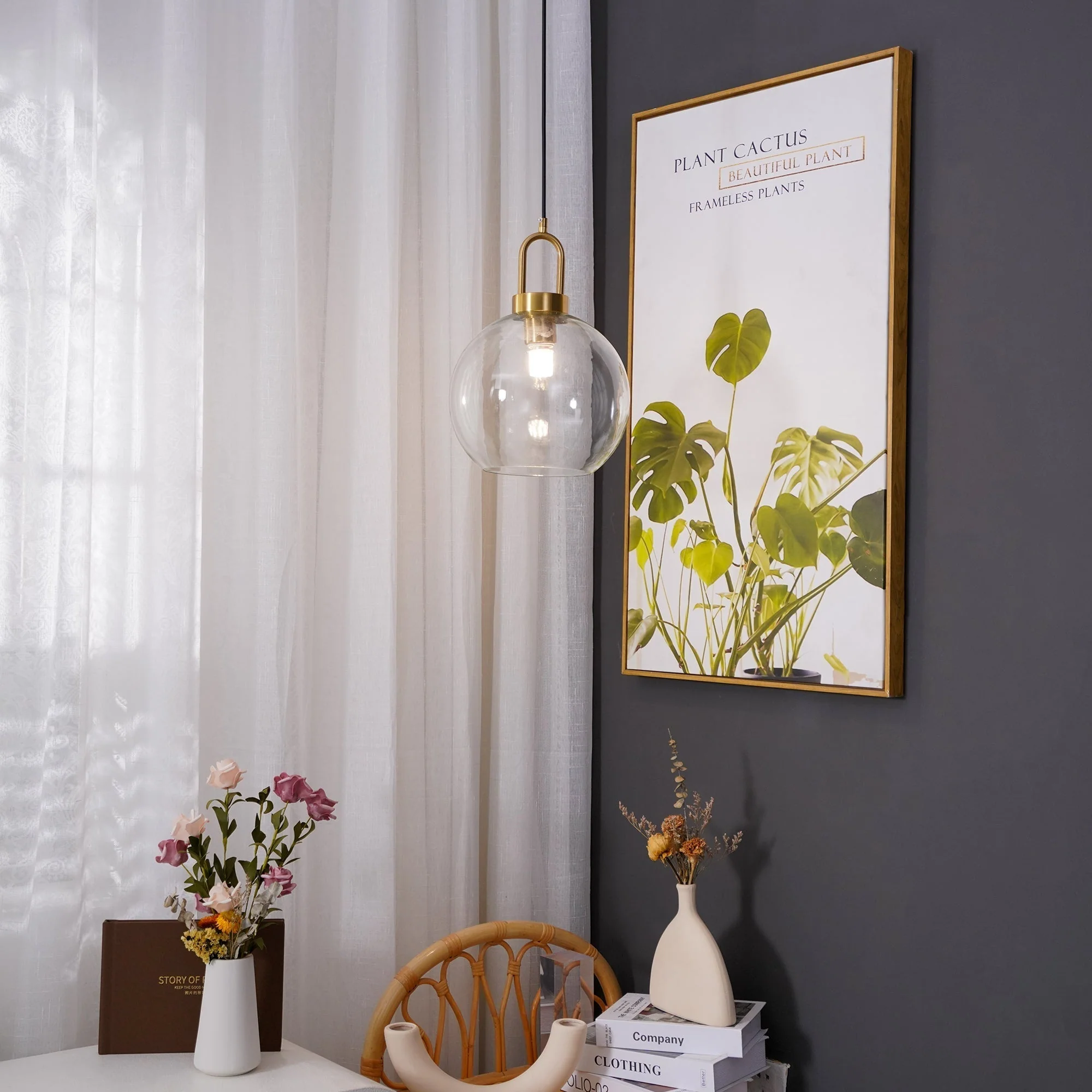 Lustra Pendant Lamp Pendulum Glass - Image 12