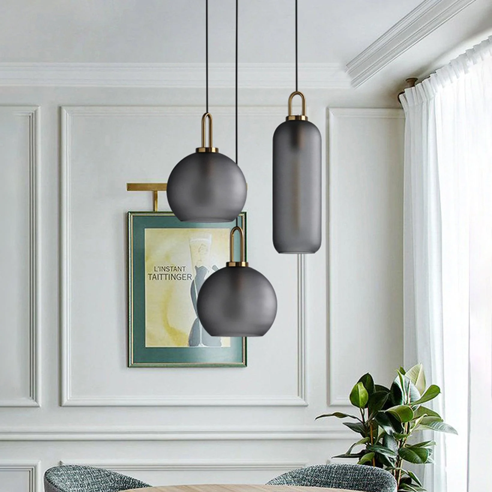 Lustra Pendant Lamp Pendulum Glass - Image 18