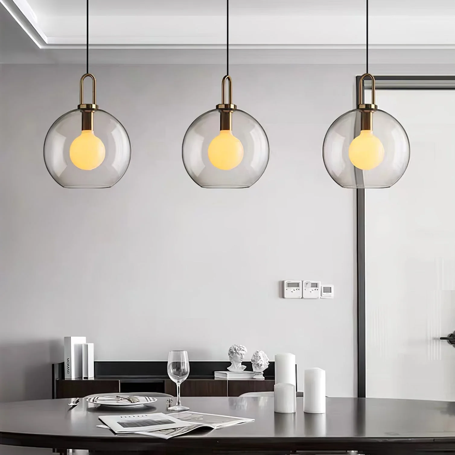 Lustra Pendant Lamp Pendulum Glass - Image 28