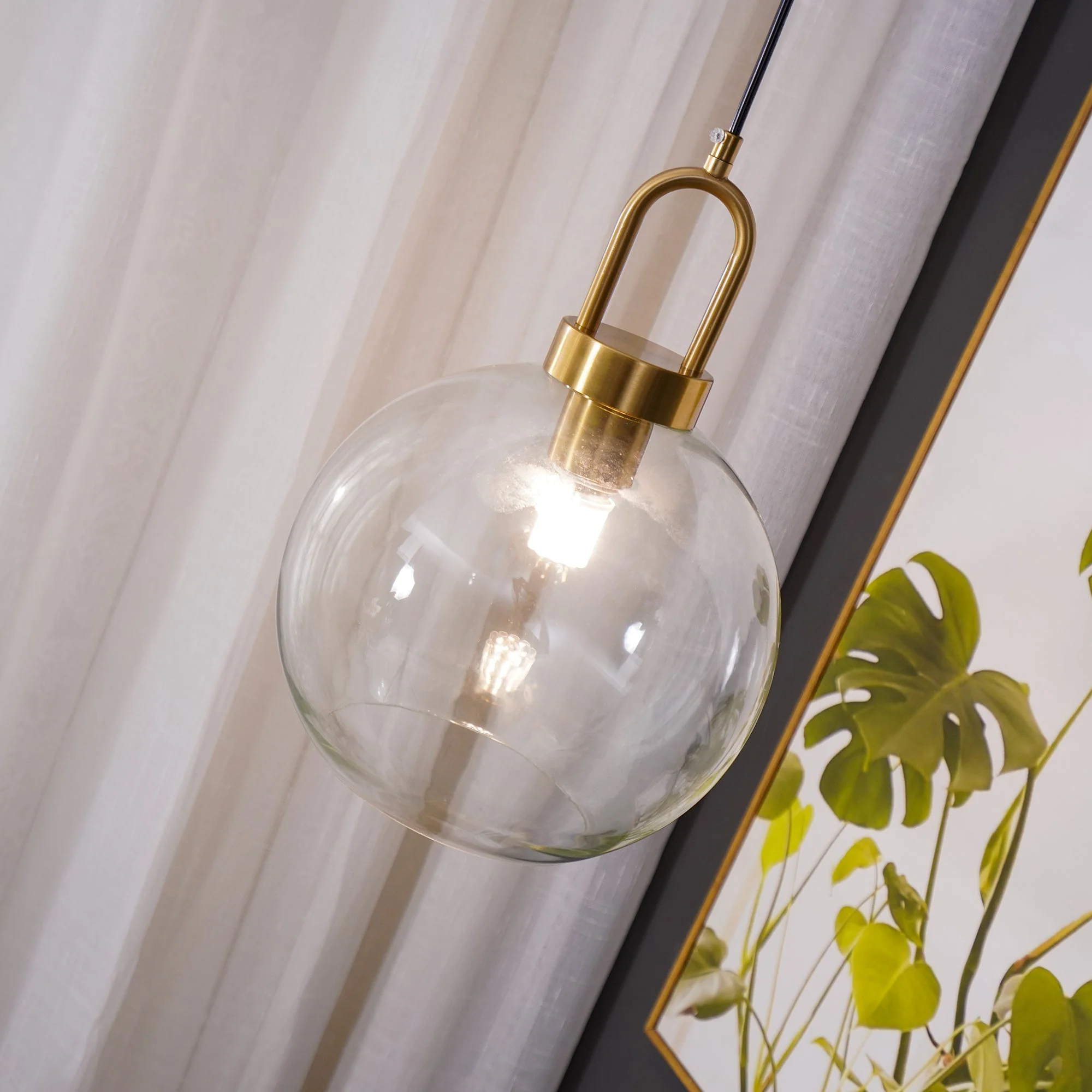 Lustra Pendant Lamp Pendulum Glass - Image 45