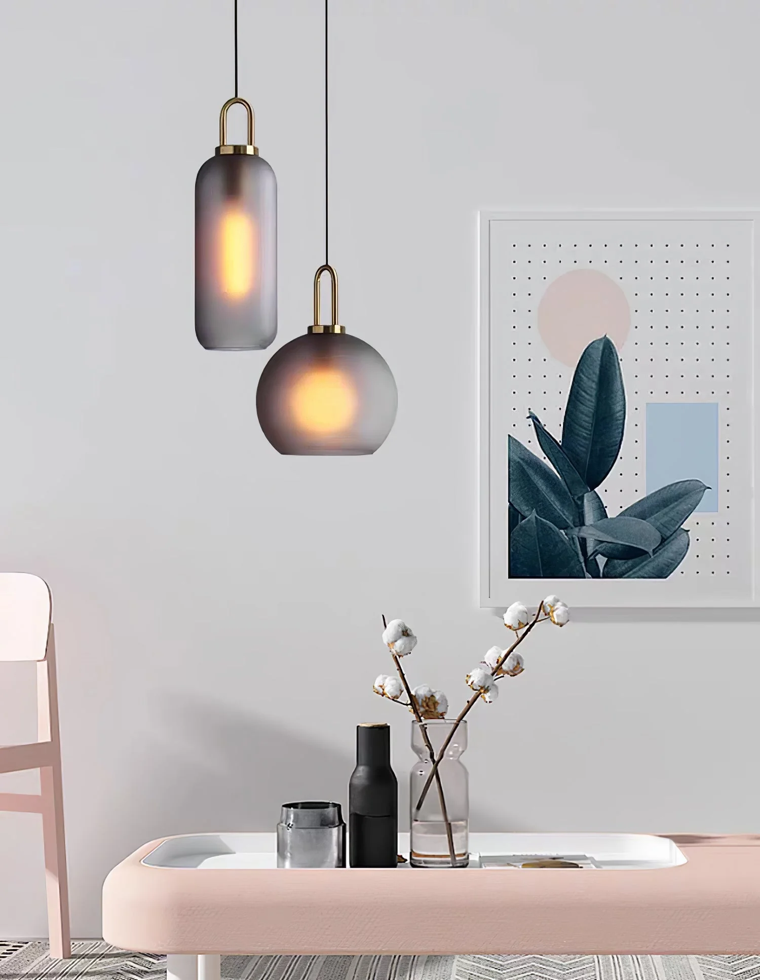 Lustra Pendant Lamp Pendulum Glass - Image 55